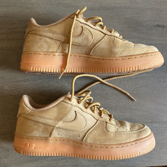 Wheat suede Nike Air Force 1s - Picture 4 of 5